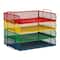 Mind Reader Stackable Paper Tray, Classroom Organizer, File Storage, Teachers, Metal Mesh, 4 Pcs., Multi-Colored